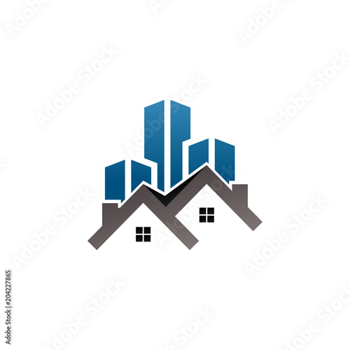 Real estate building logo template