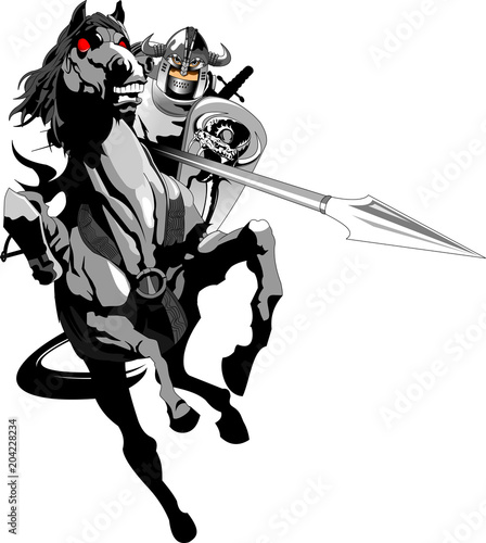 knight on horseback