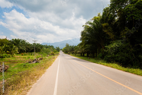 Local road in Krabi Thailand