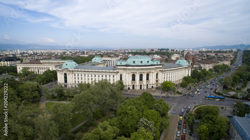 Aerial view of Sofia University St. Kliment Ohridski, Sofia, Bulgaria © Atanas