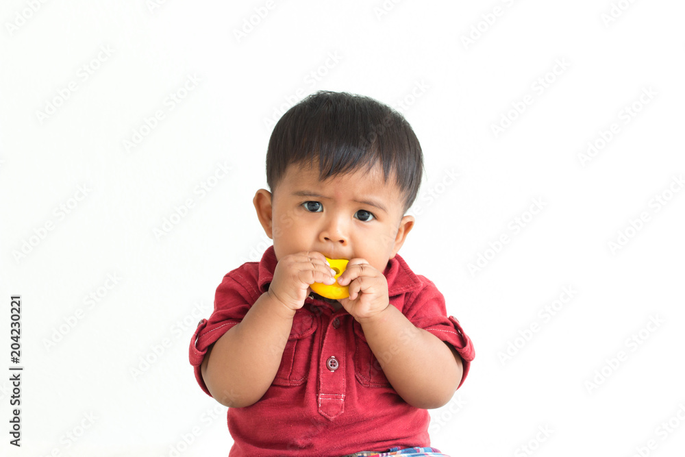 Cute little baby bite toy