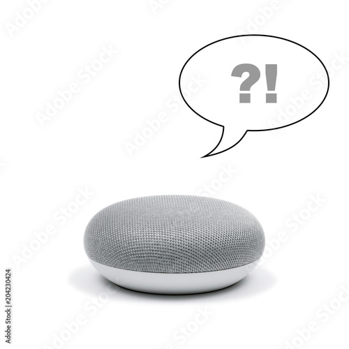 Mini Smart Speaker answering a question