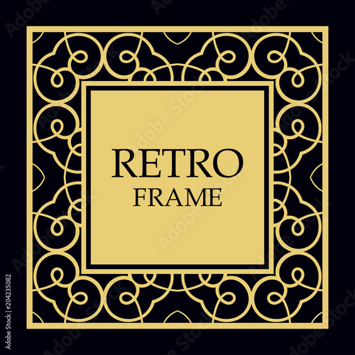 Vector ornate frame