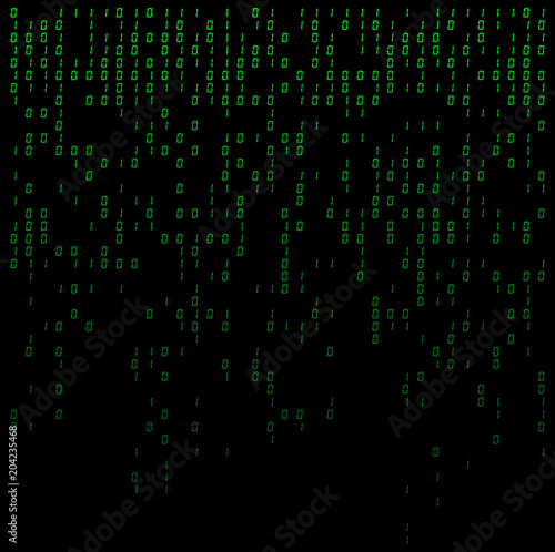 binary digits falling background, abstract 0,1 wallpaper
