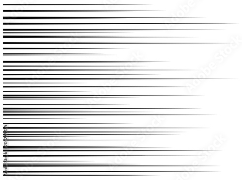 horizontal motion speed lines for comic book