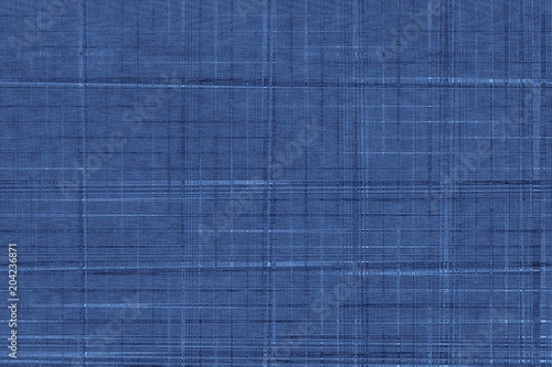 Ultra blue Swatch textile, fabric grainy surface for book cover, linen design element, grunge texture
