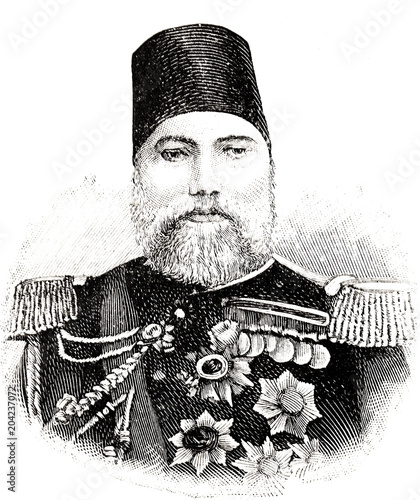 Osman Nuri Pascha, General der Osmanischen Armee, 1832-1900