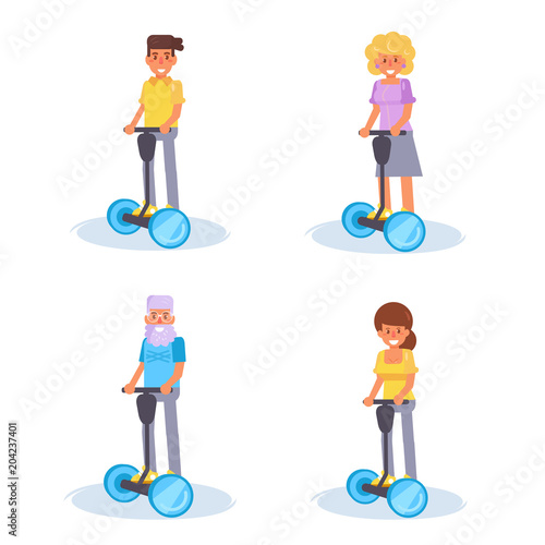 Gyroscope Vector. Cartoon.