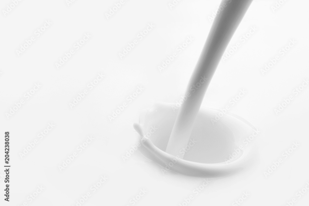 Pouring milk splash Pouring milk splash