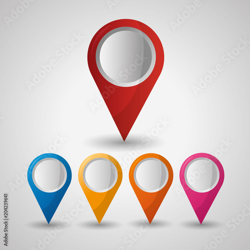 gps navigation colored pin map location with shades vector illustration Free Download gps navigation colored pin map location with shades vector illustration - GFXLoad