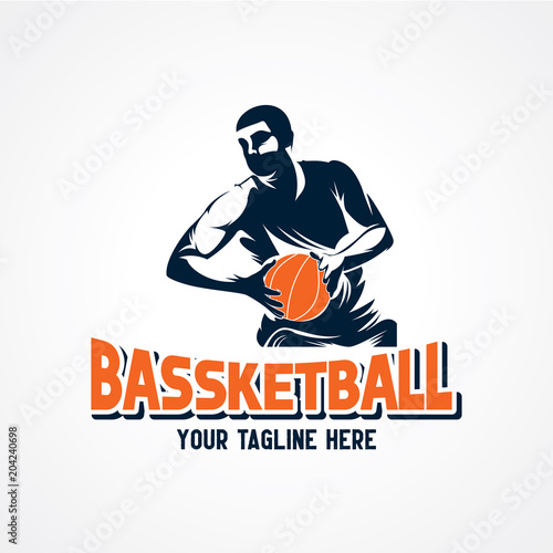 Basketball Sport Silhouette Logo Designs Template © AikStudio