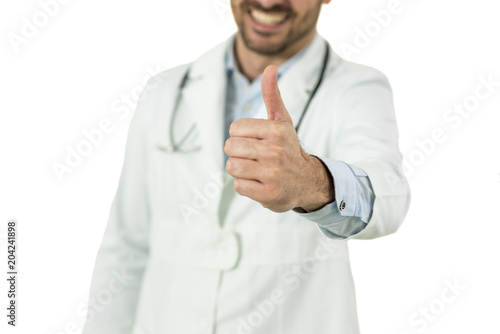 Portrait of smiling doctor ...