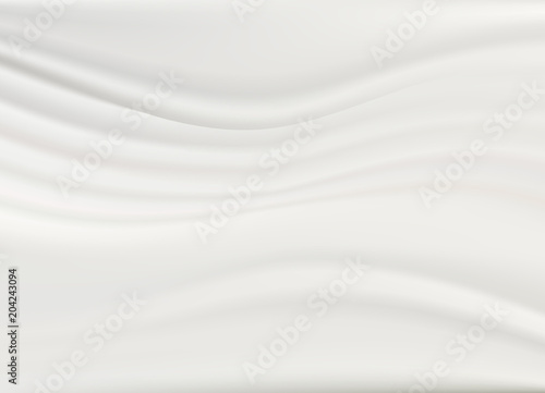 Soft white & grey tone, abstract wavy lines minimal concept background. Ideal for brochure and flyer cover template design. © HAKKI ARSLAN