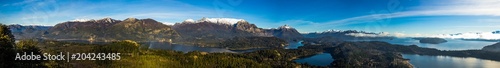 View on the lake Nahuel Huapi near Bariloche, Argentina, from Cerro Campanario
