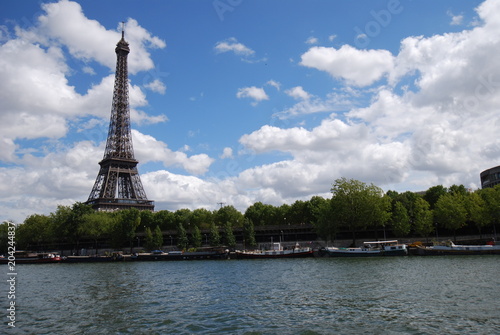  Eiffel Tower; sky; waterway; cloud; landmark