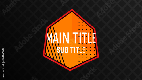 Orbiting Text with Shapes Title