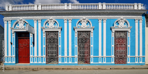 Typical colonial Cuban architecture in Sancti Spiritus