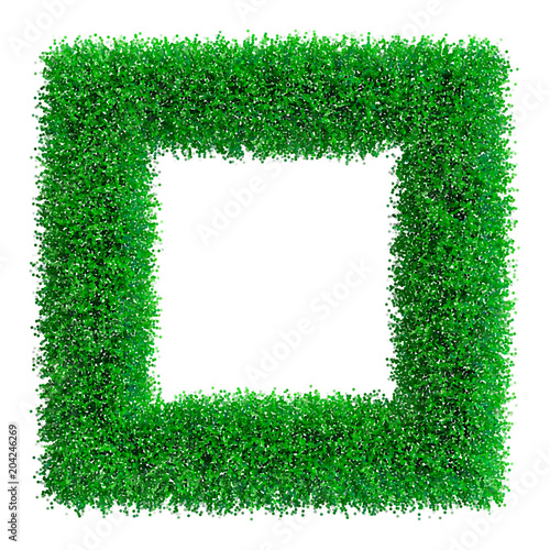 Grass frame in form of squa...