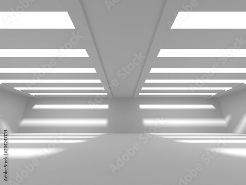 Futuristic White Architecture Design Background