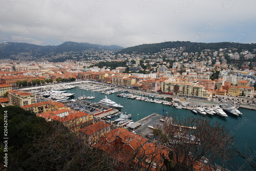  Port of Nice; city; marina; sky; harbor