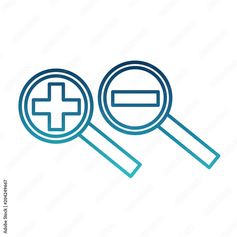 search magnifying glasses with plus and minus sign vector illustration design search magnifying glasses with plus and minus sign vector illustration design
