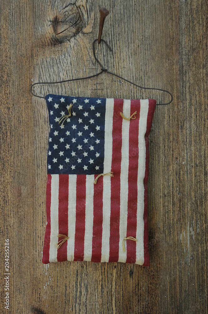 Fototapeta premium Antique American Flag