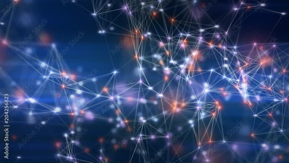 4K Point Mesh Network. Seamless looping animation. 4K Point Mesh Network. Seamless looping animation.