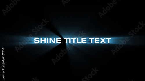 Shine Title Text