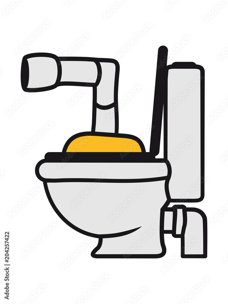 klo toilette wc schüssel design cool u-boot schwimmen tauchen unterwasser  schiff boot matrose kapitän clipart cartoon comic meer Stock Illustration |  Adobe Stock