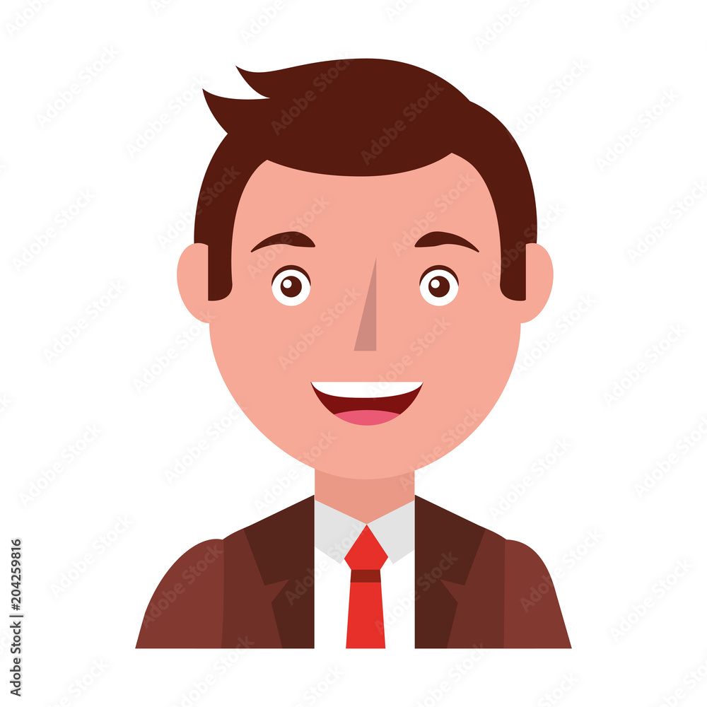 head elegant businessman avatar character vector illustration design head elegant businessman avatar character vector illustration design