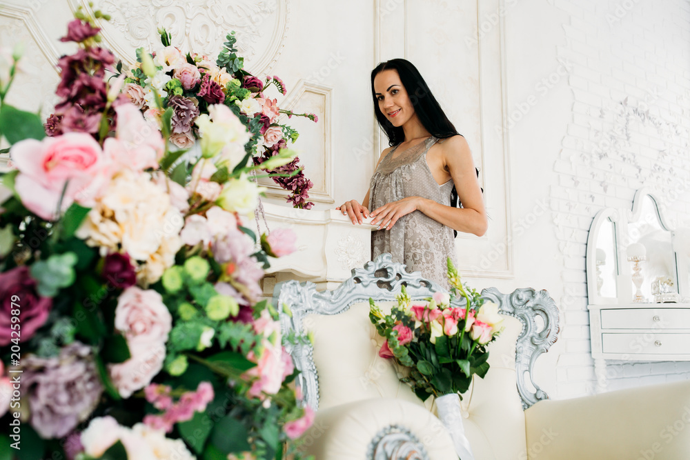 Morning of the bride. Preparing the bride for the upcoming wedding. Morning of the bride. Preparing the bride for the upcoming wedding.