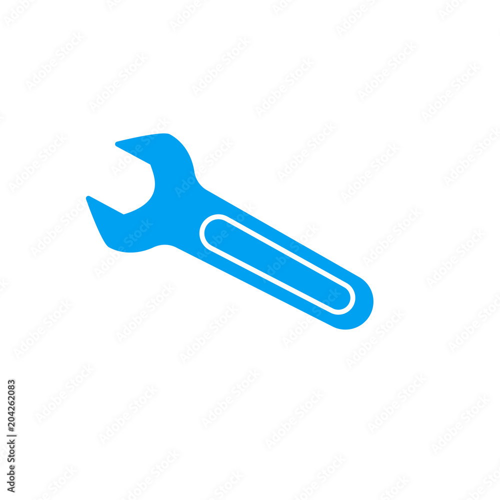 Spanner Icon Vector. Simple flat symbol. Wrench tool icon Spanner Icon Vector. Simple flat symbol. Wrench tool icon