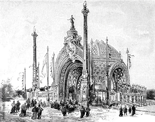 Eingang zur Weltausstellung in Paris 1900 photo