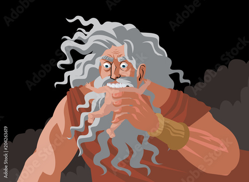 chronos mythology eating a baby