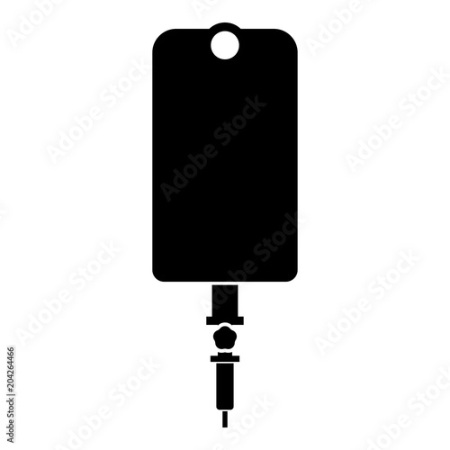 Dropper package bottle installator icon black color illustration flat style simple image