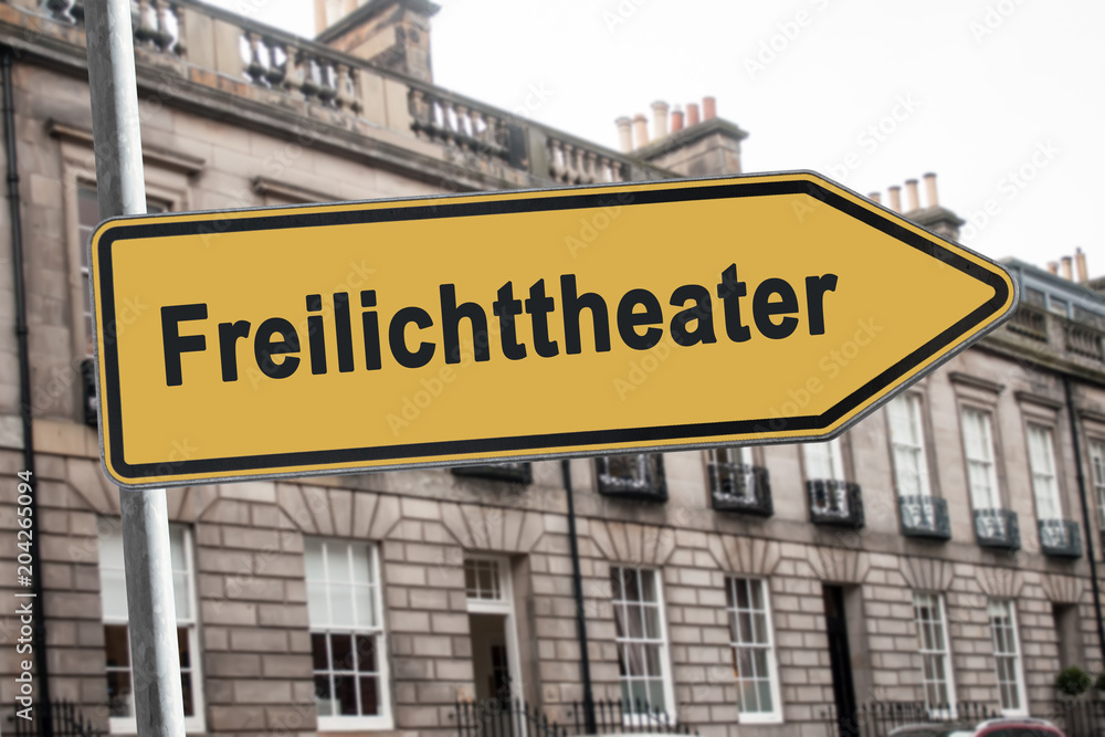 Obraz premium Schild 238 - Freilichttheater