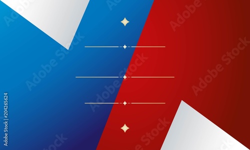 Plano de fundo futebol na Russia com etiqueta vermelha e azul. Elementos florais com taça dourada, partida de jogo, países do torneio internacional de esporte. Tendência de 2018