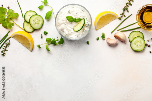 Photos Tzatziki sauce in bowl