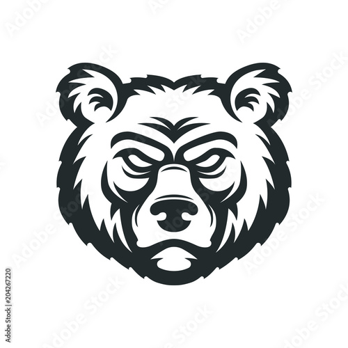 Bear head logo.