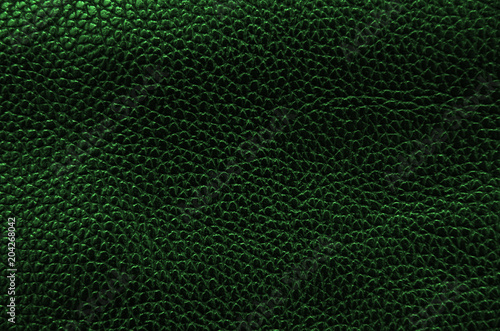 Green leather background texture