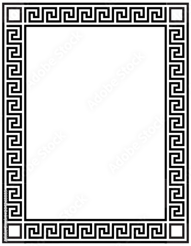 Decorative frame with greek ornament