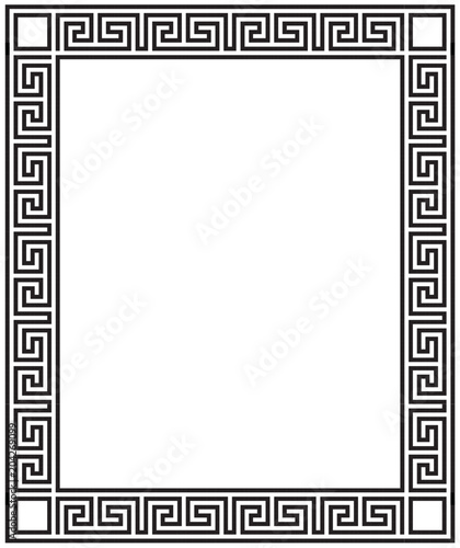 Decorative frame with greek ornament