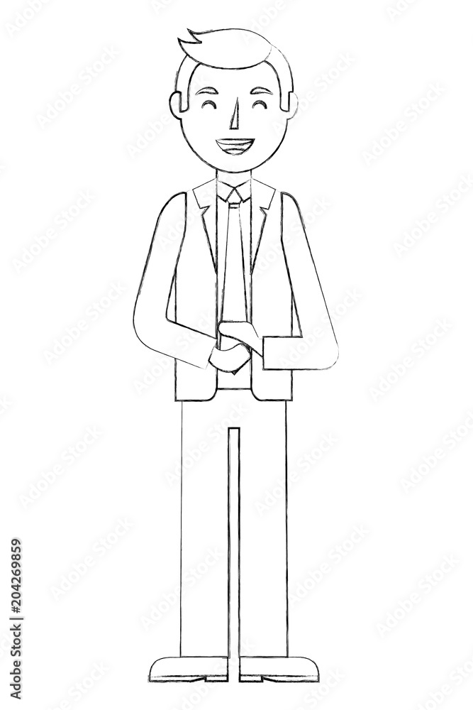elegant businessman avatar character vector illustration design elegant businessman avatar character vector illustration design