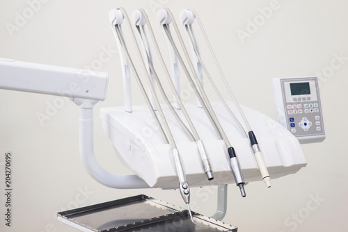 Close up macro shot of medical equipment at the dental clinic copyspace background layout profession occupation job service medicine healthcare consciousness teeth dentistry concept.
