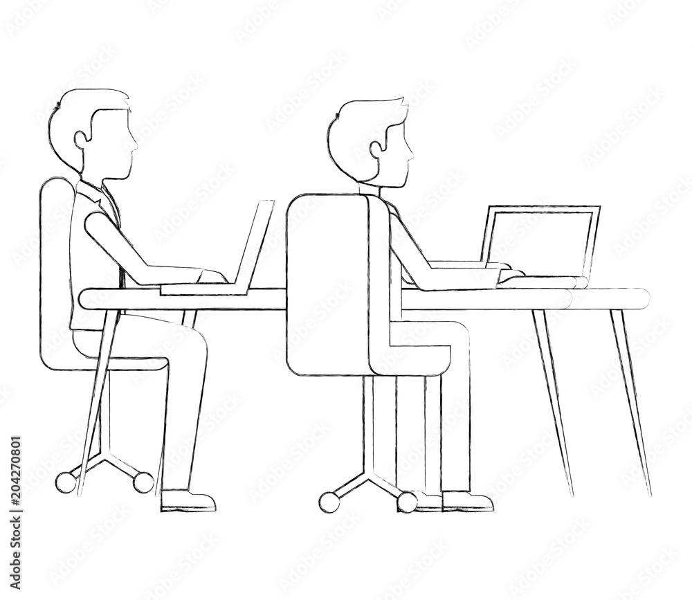 men with workplace isolated icon vector illustration design men with workplace isolated icon vector illustration design