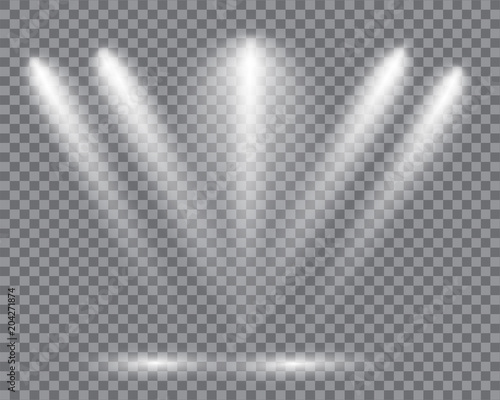 Realistic led lights from projector.