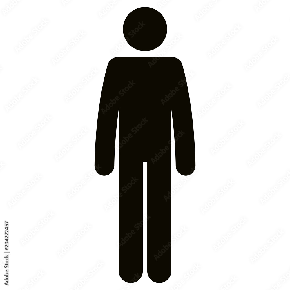 figure human silhouette avatar vector illustration design