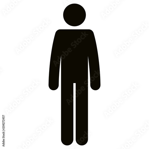 figure human silhouette avatar vector illustration design photo