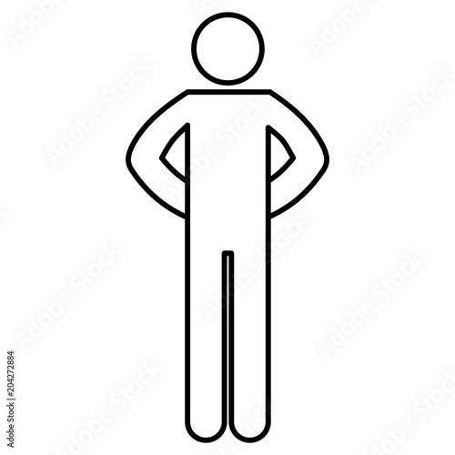 figure human silhouette avatar vector illustration design