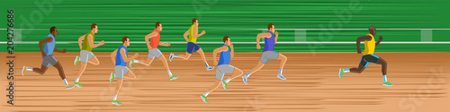 Running race competition